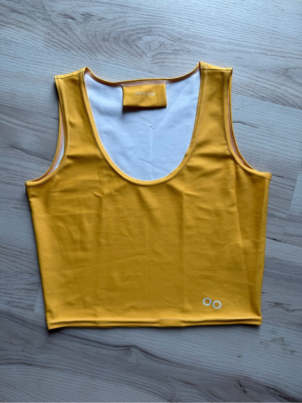 Loony Legs Yellow Scoop Crop Tank Top - 0040